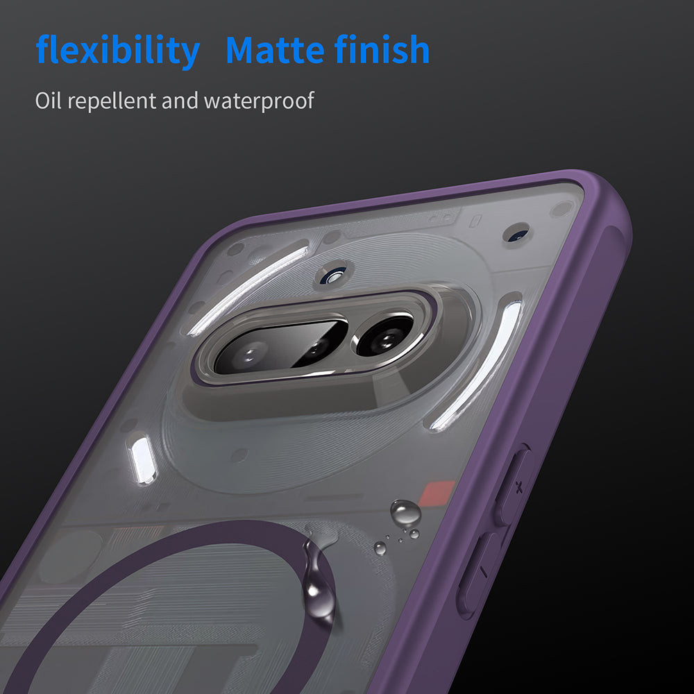 Калъф MagSafe за Nothing Phone (3a), Techsuit, HaloFrost II, Лилав