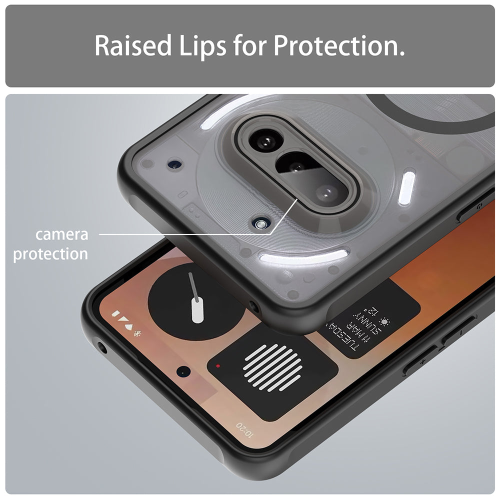 Калъф MagSafe за Nothing Phone (3a), Techsuit, HaloFrost II, Черен