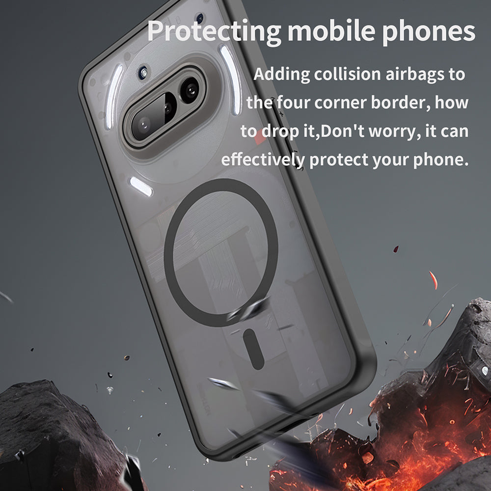 Калъф MagSafe за Nothing Phone (3a), Techsuit, HaloFrost II, Черен