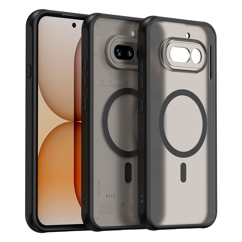 Калъф MagSafe за Nothing Phone (4a), Techsuit, HaloFrost II, Черен
