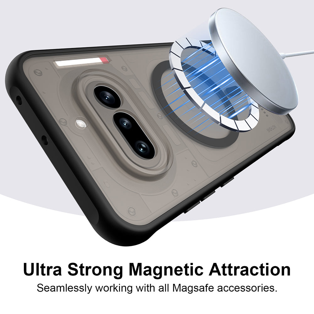 Калъф MagSafe за Nothing Phone (4a), Techsuit, HaloFrost II, Черен