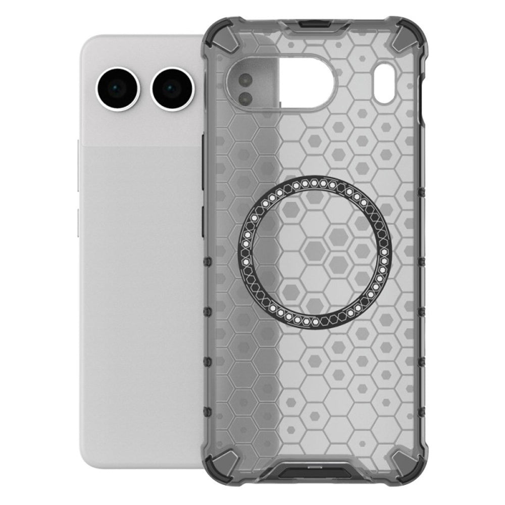 MagSafe калъф за OnePlus Nord 4, Techsuit, HoneyComb Shield, Черен
