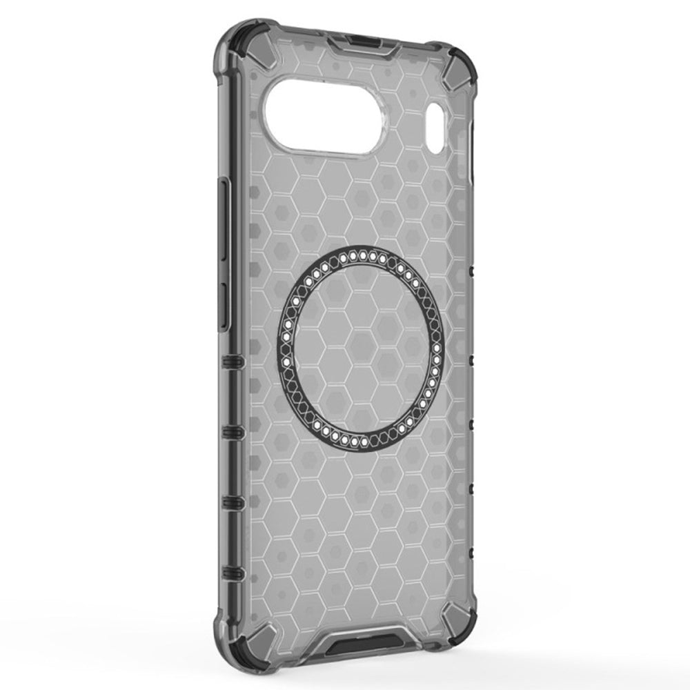 MagSafe калъф за OnePlus Nord 4, Techsuit, HoneyComb Shield, Черен