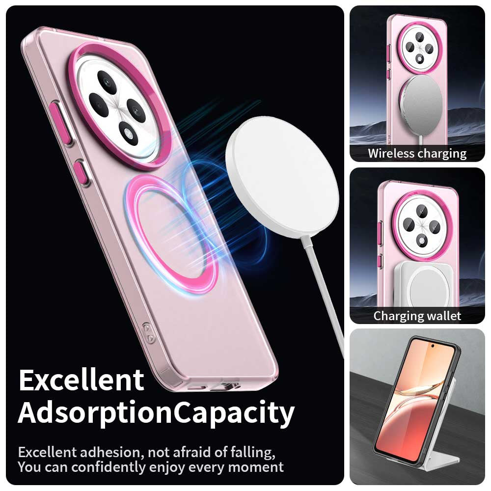 Калъф MagSafe за Oppo A3 4G / A3 5G, Techsuit, CandyCase, Розов