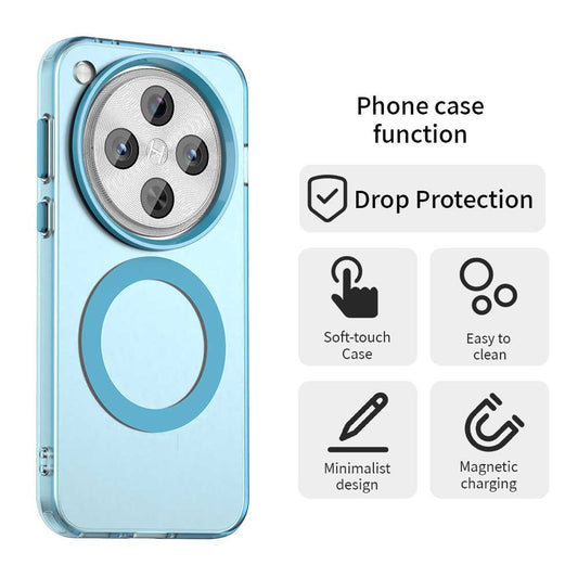 Калъф MagSafe за Oppo Find X8 Pro, Techsuit, CandyCase, Син