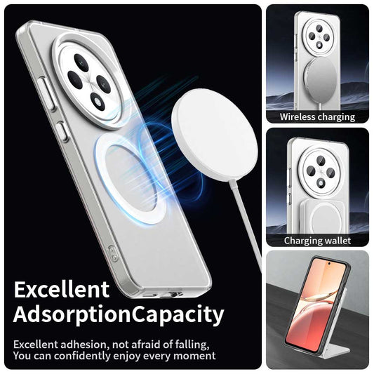 Калъф MagSafe за Oppo Reno12 FS 5G / Reno12 FS 4G / Reno12 F 4G / Reno12 F, Techsuit, CandyCase, Бял