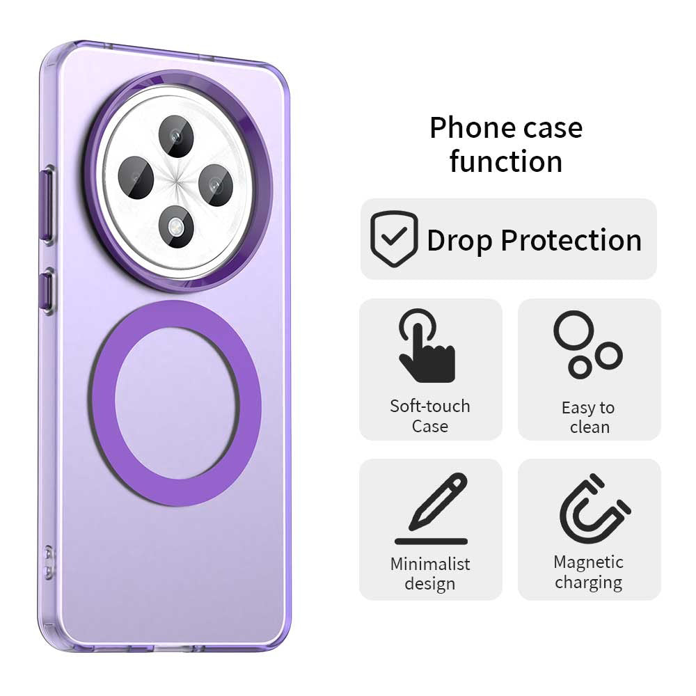 Калъф MagSafe за Oppo Reno12 FS 5G / Reno12 FS 4G / Reno12 F 4G / Reno12 F, Techsuit, CandyCase, Лилав