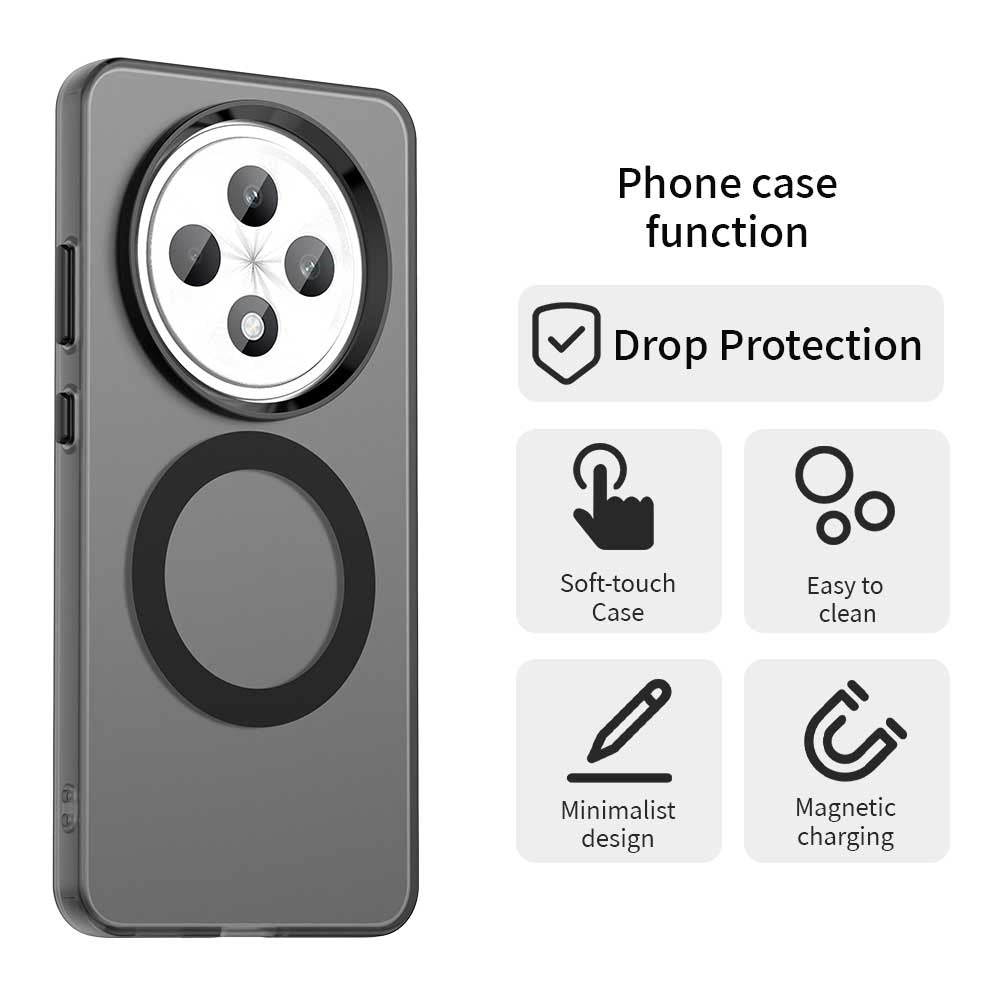 MagSafe калъф за Oppo Reno12 FS 5G / Reno12 FS 4G / Reno12 F 4G, Techsuit, CandyCase, Черен