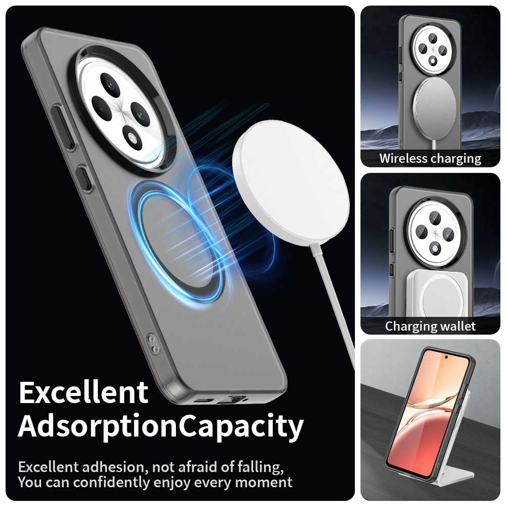MagSafe калъф за Oppo Reno12 FS 5G / Reno12 FS 4G / Reno12 F 4G, Techsuit, CandyCase, Черен