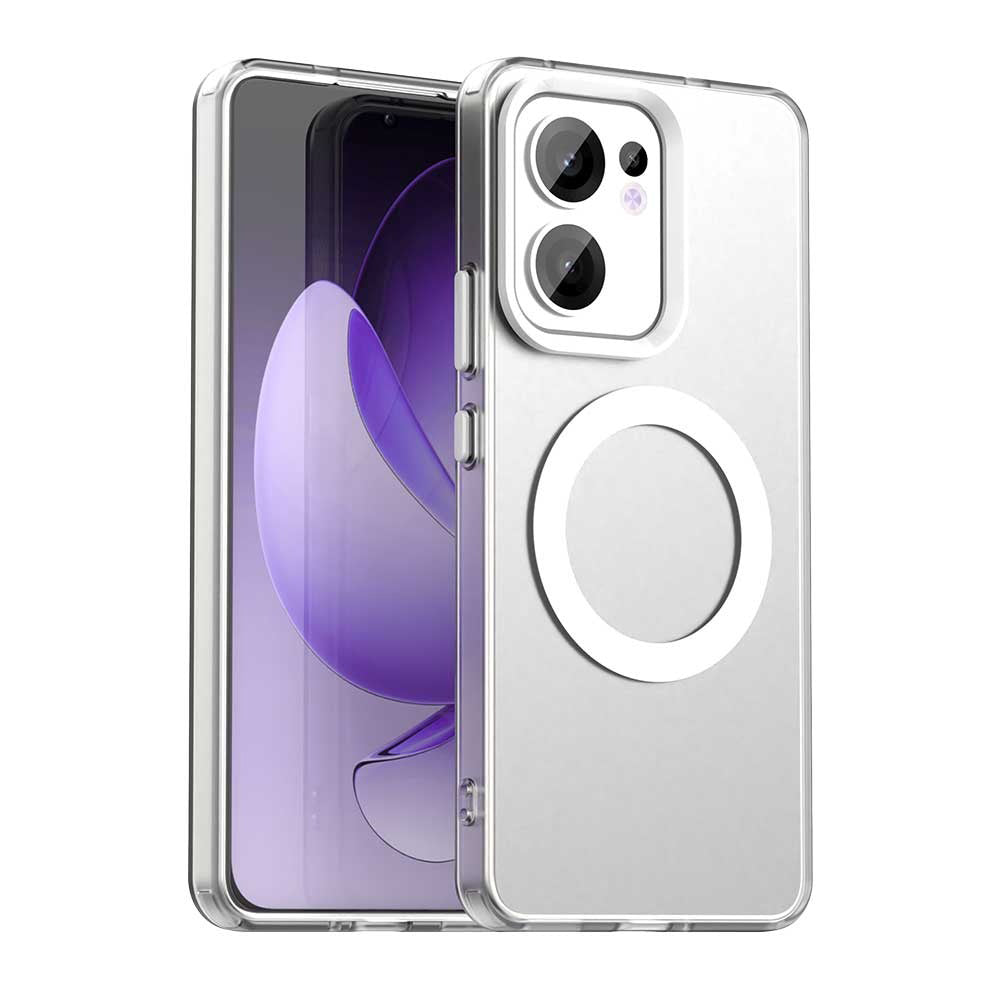 MagSafe калъф за Oppo Reno13 FS 5G / Reno13 F 4G / Reno13 F, Techsuit, CandyCase, Бял