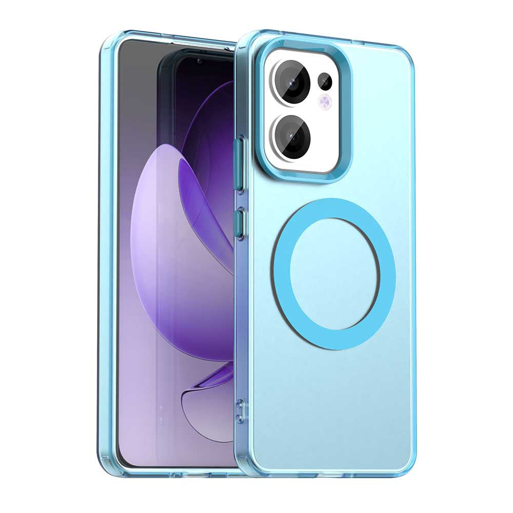 Калъф MagSafe за Oppo Reno13 FS 5G / Reno13 F 4G / Reno13 F, Techsuit, CandyCase, Син