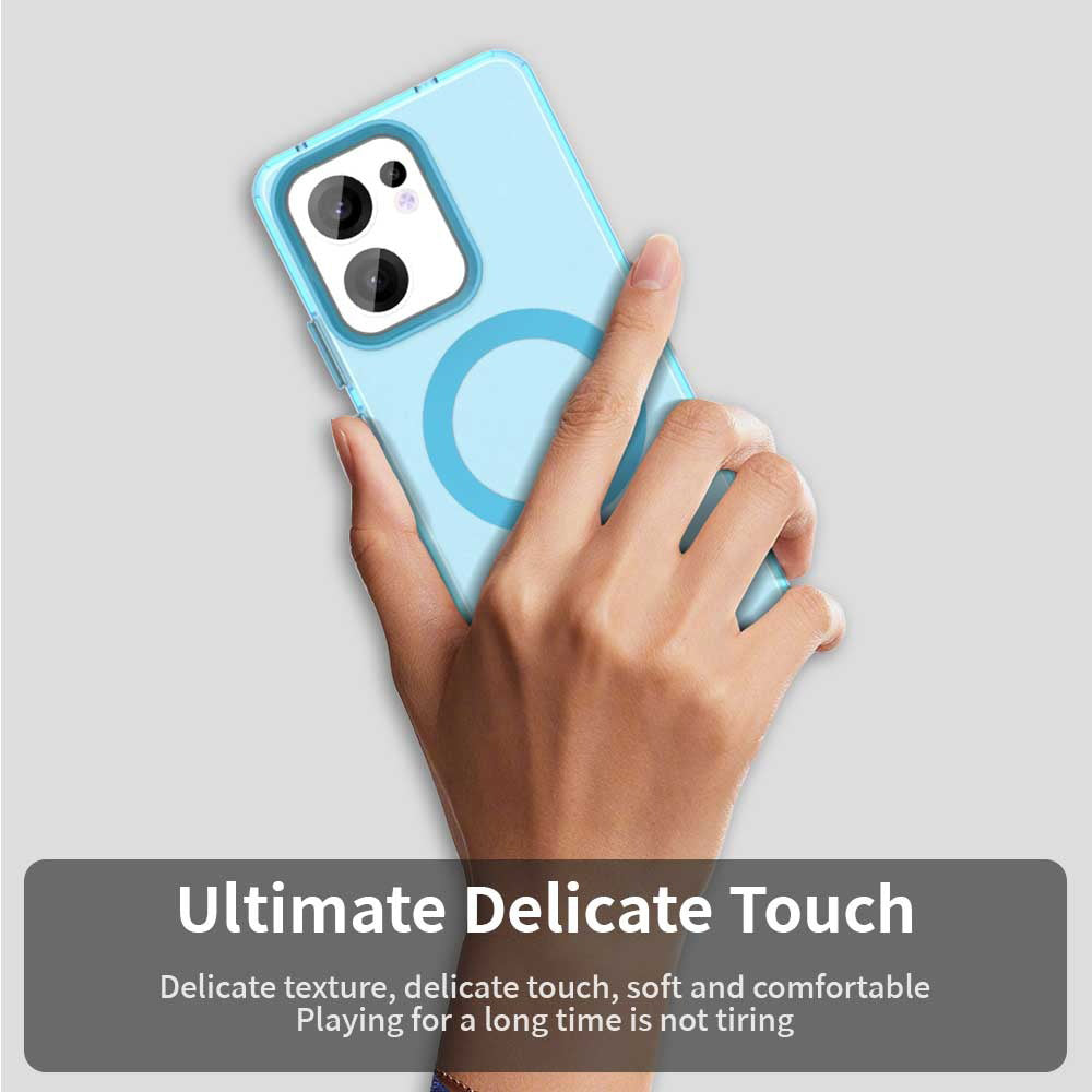 Калъф MagSafe за Oppo Reno13 FS 5G / Reno13 F 4G / Reno13 F, Techsuit, CandyCase, Син