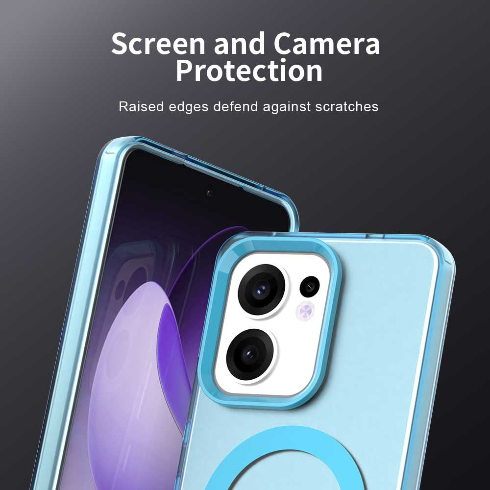 Калъф MagSafe за Oppo Reno13 FS 5G / Reno13 F 4G / Reno13 F, Techsuit, CandyCase, Син