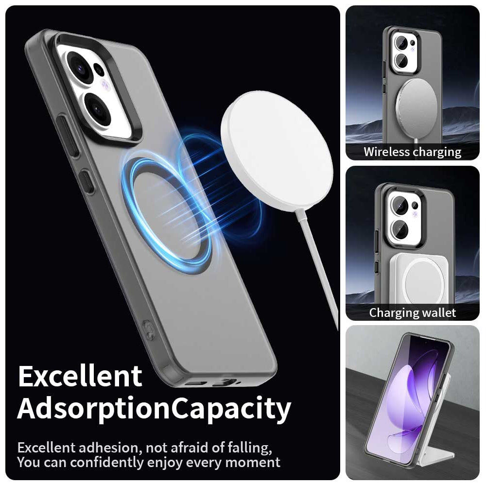 Калъф MagSafe за Oppo Reno13 FS 5G / Reno13 F 4G / Reno13 F, Techsuit, CandyCase, Черен