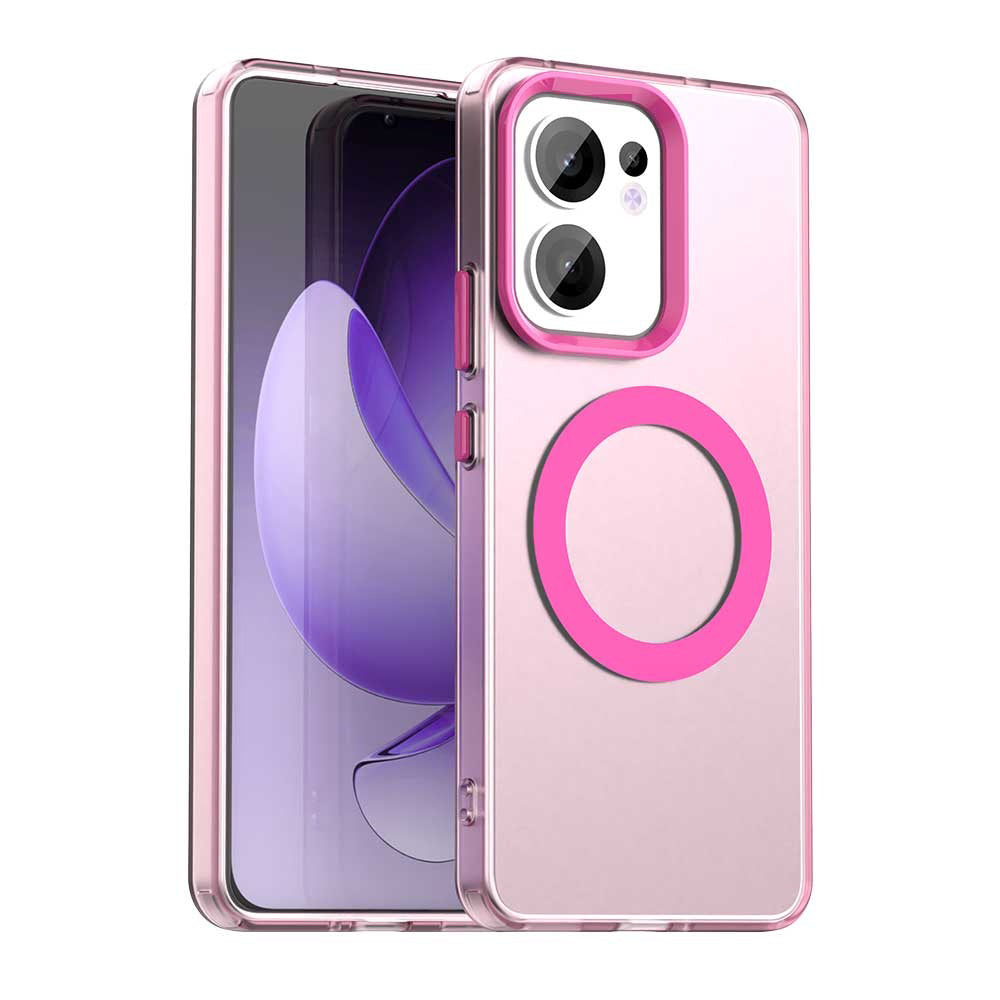 MagSafe калъф за Oppo Reno13 FS 5G / Reno13 F 4G / Reno13 F, Techsuit, CandyCase, Розов