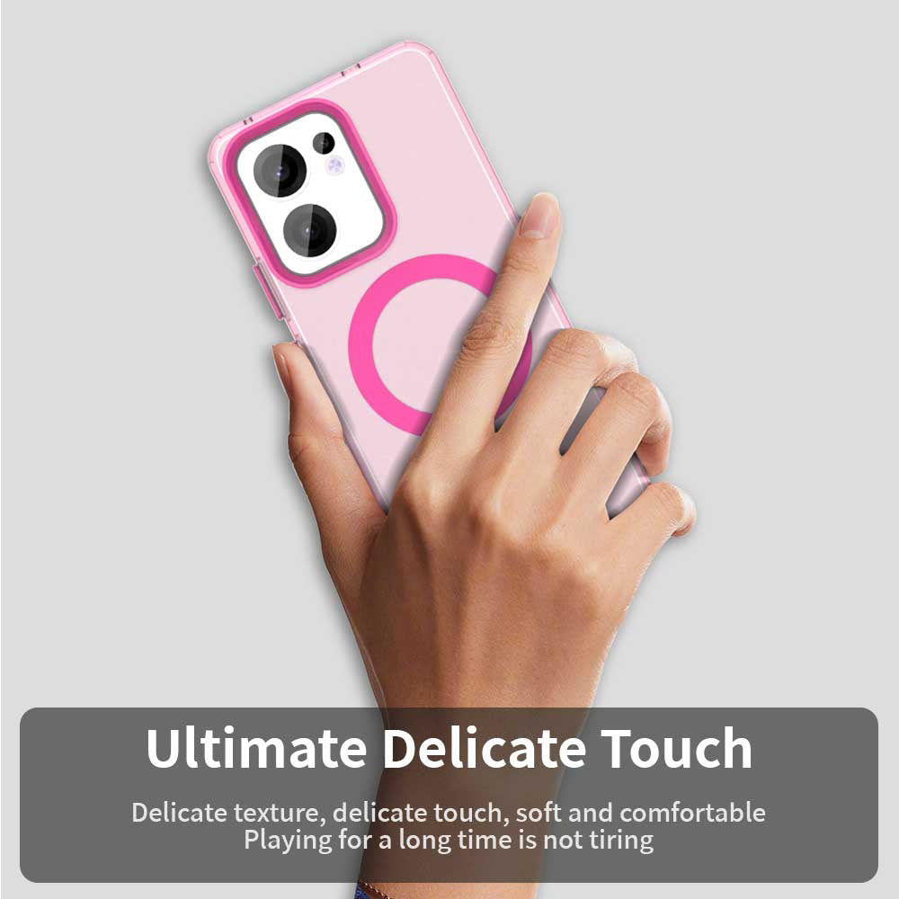 MagSafe калъф за Oppo Reno13 FS 5G / Reno13 F 4G / Reno13 F, Techsuit, CandyCase, Розов