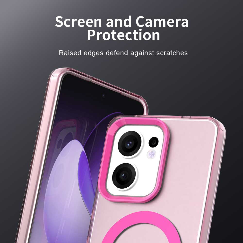 MagSafe калъф за Oppo Reno13 FS 5G / Reno13 F 4G / Reno13 F, Techsuit, CandyCase, Розов