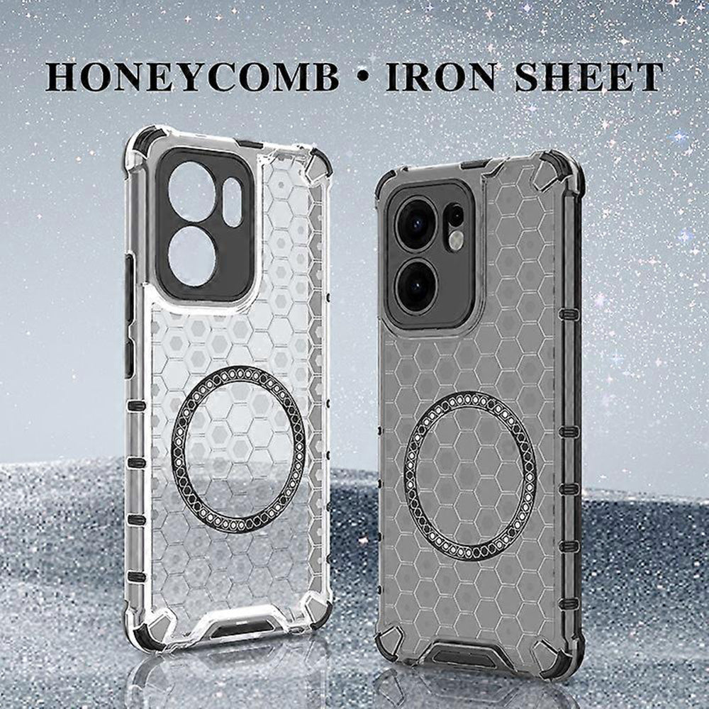 Калъф MagSafe за Oppo Reno13 FS 5G / Reno13 F 4G / Reno13 F, Techsuit, HoneyComb Shield, Бял