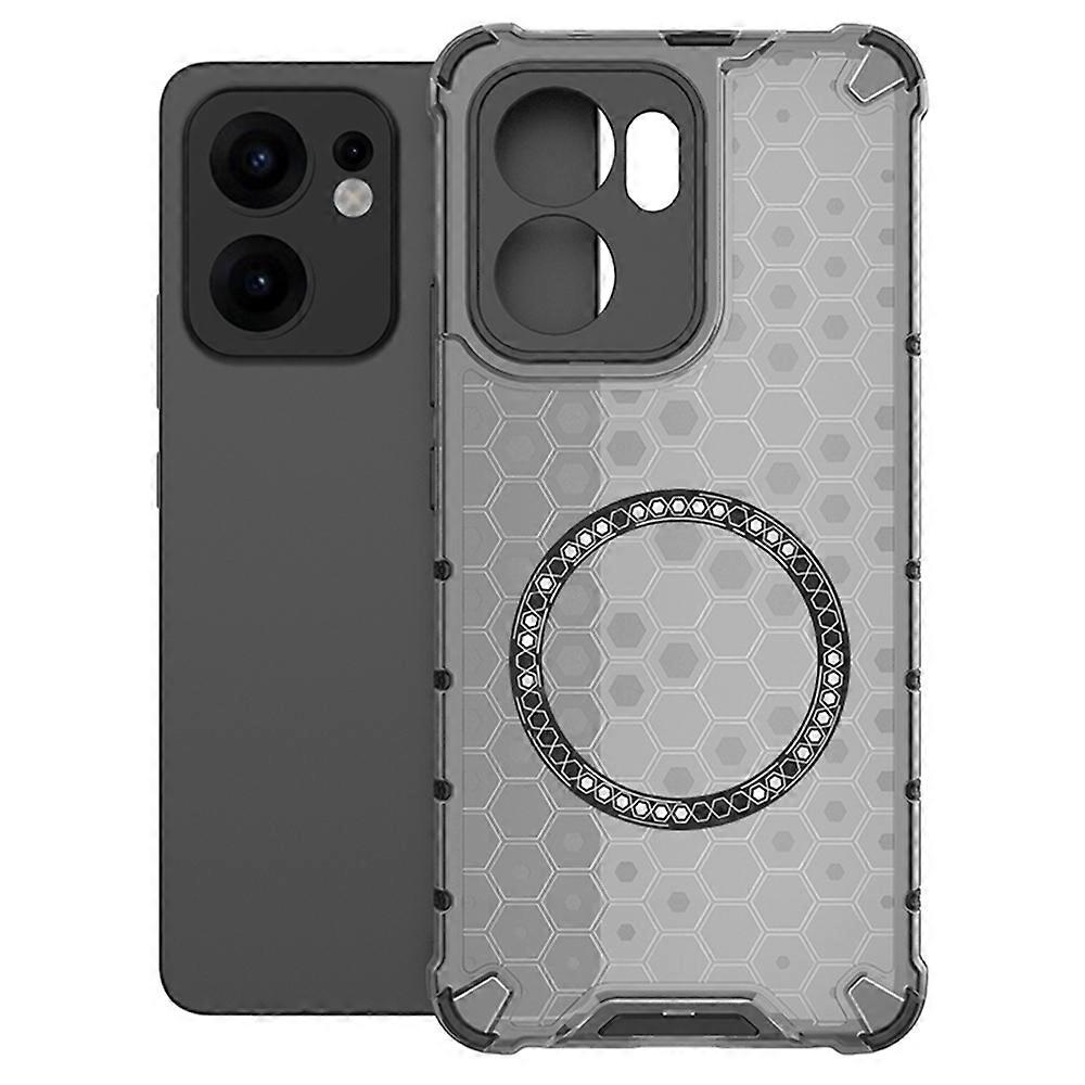 Калъф MagSafe за Oppo Reno13 FS 5G / Reno13 F 4G / Reno13 F, Techsuit, HoneyComb Shield, Черен