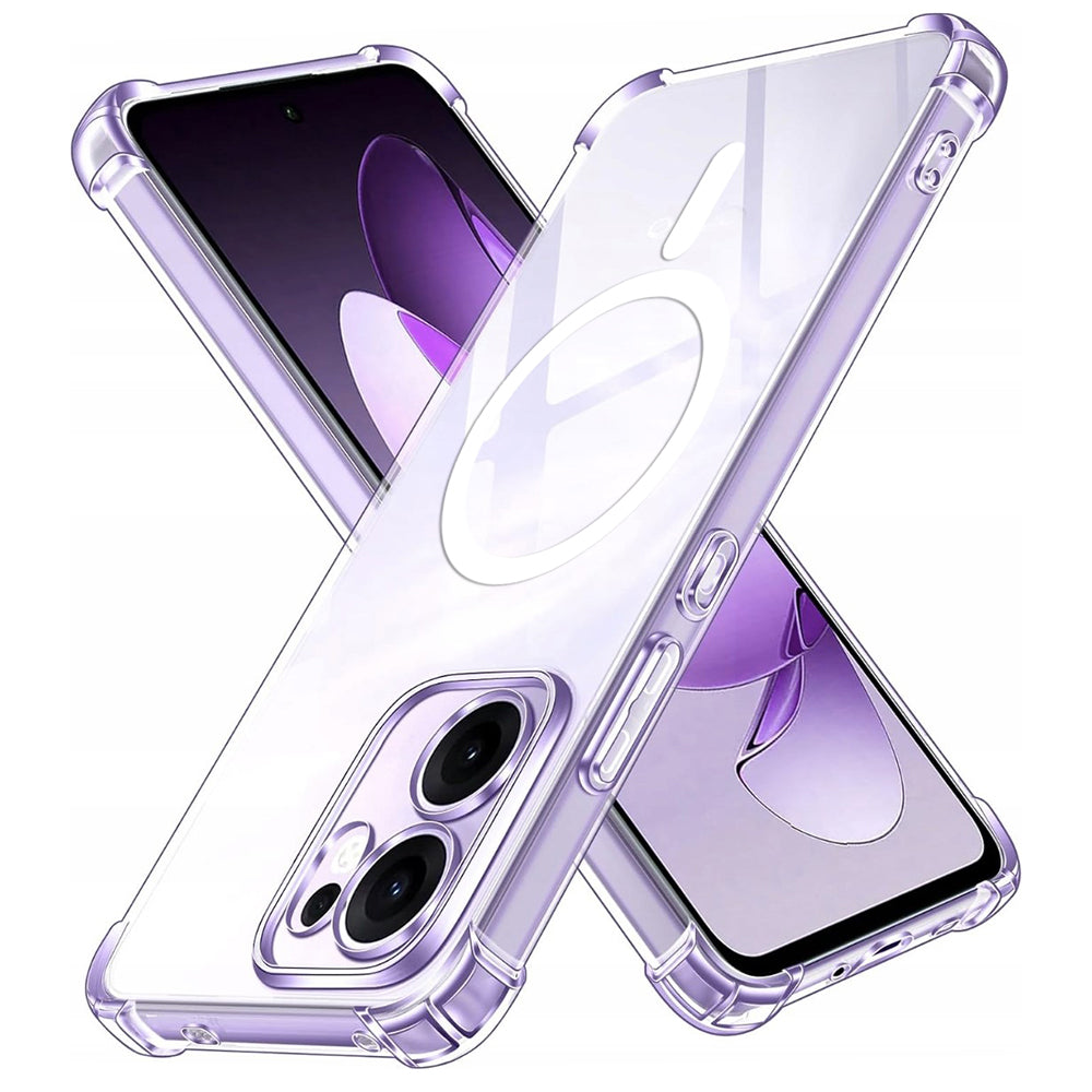 Калъф MagSafe за Oppo Reno13 FS 5G / Reno13 F 4G / Reno13 F, Techsuit, противоударен, прозрачен