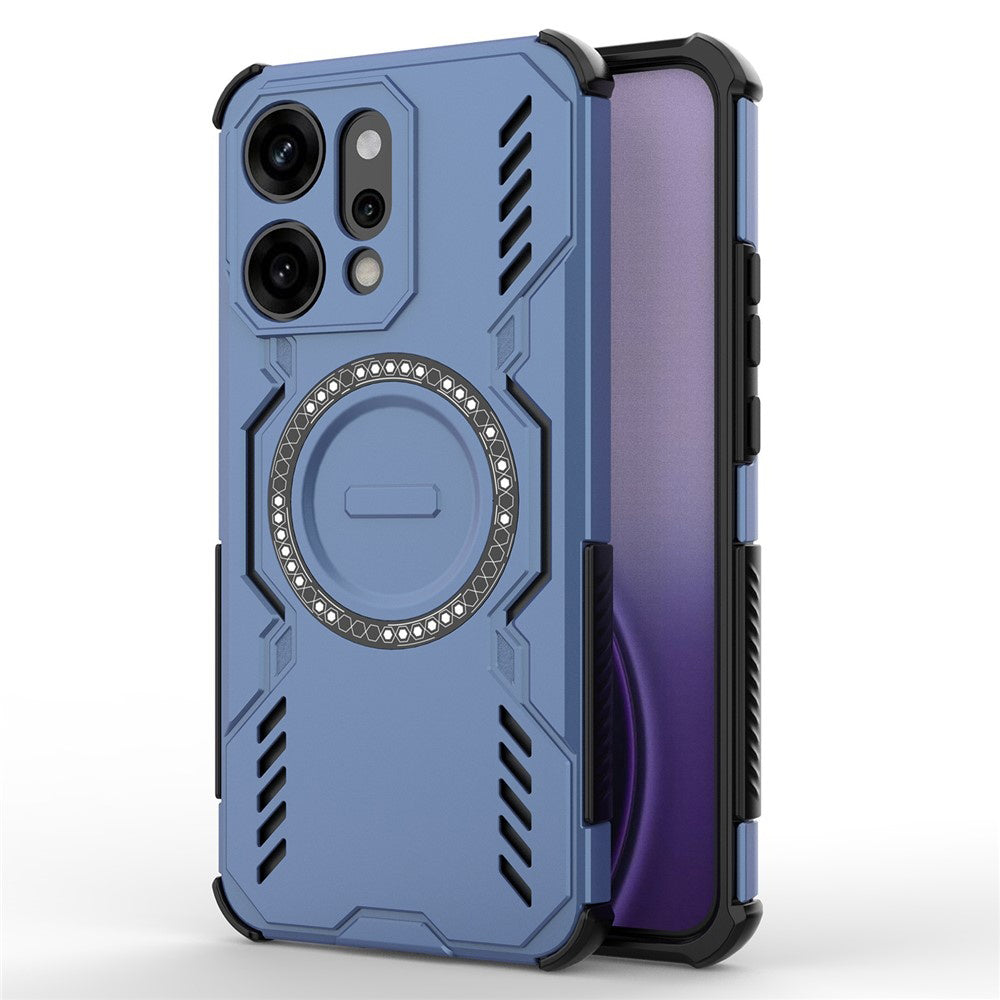 Калъф MagSafe за Oppo Reno14 Pro, Techsuit, ArmorMag, Син