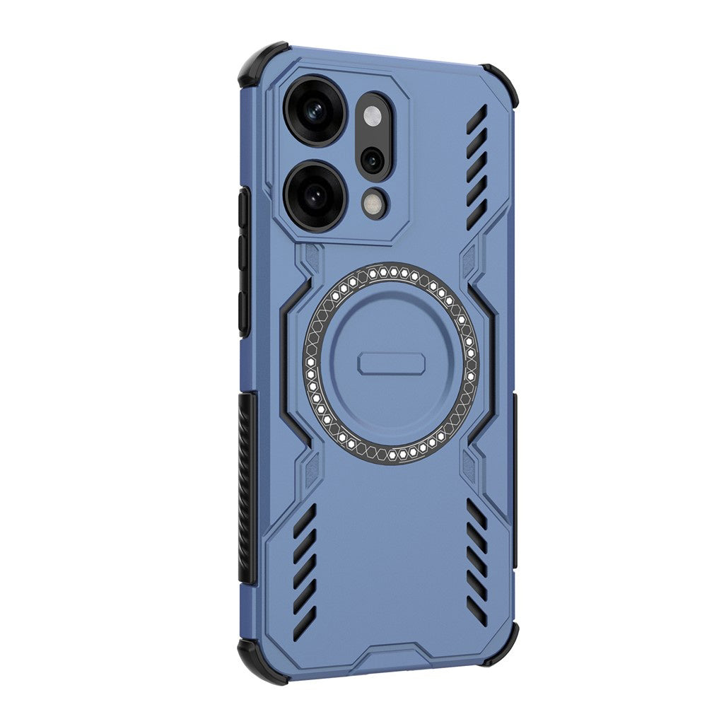Калъф MagSafe за Oppo Reno14 Pro, Techsuit, ArmorMag, Син