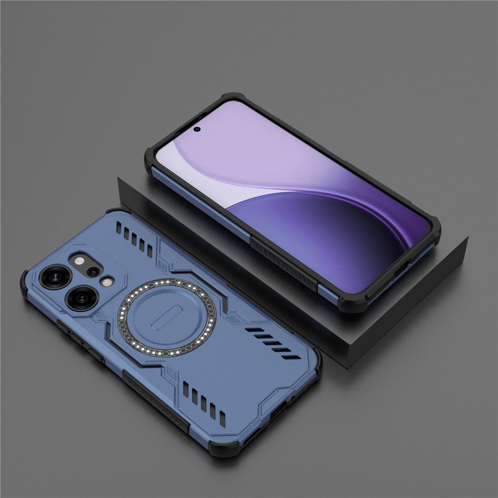 Калъф MagSafe за Oppo Reno14 Pro, Techsuit, ArmorMag, Син