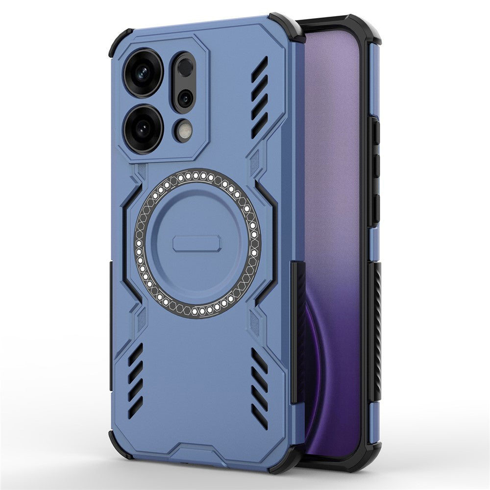 Калъф MagSafe за Oppo Reno14, Techsuit, ArmorMag, Син