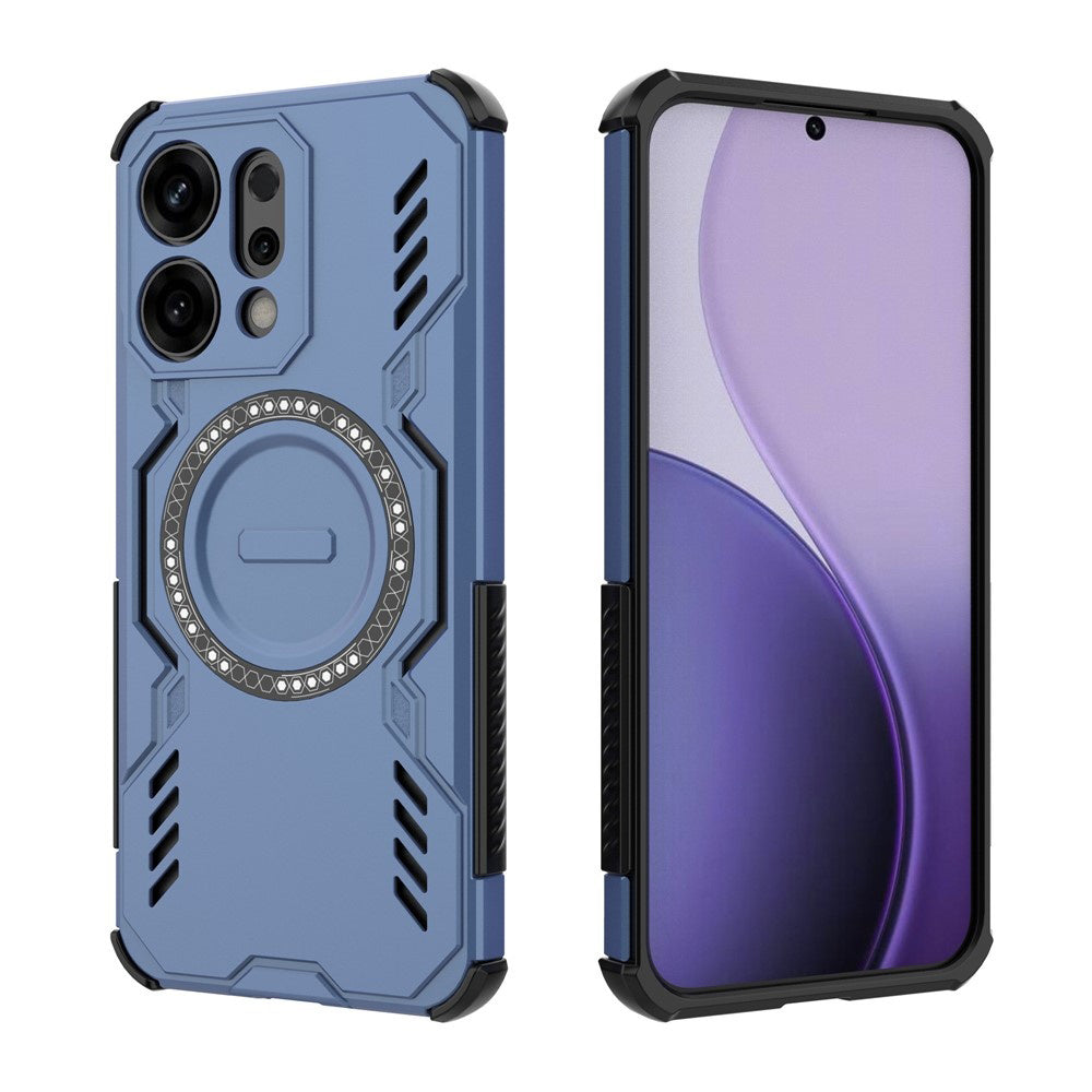 Калъф MagSafe за Oppo Reno14, Techsuit, ArmorMag, Син