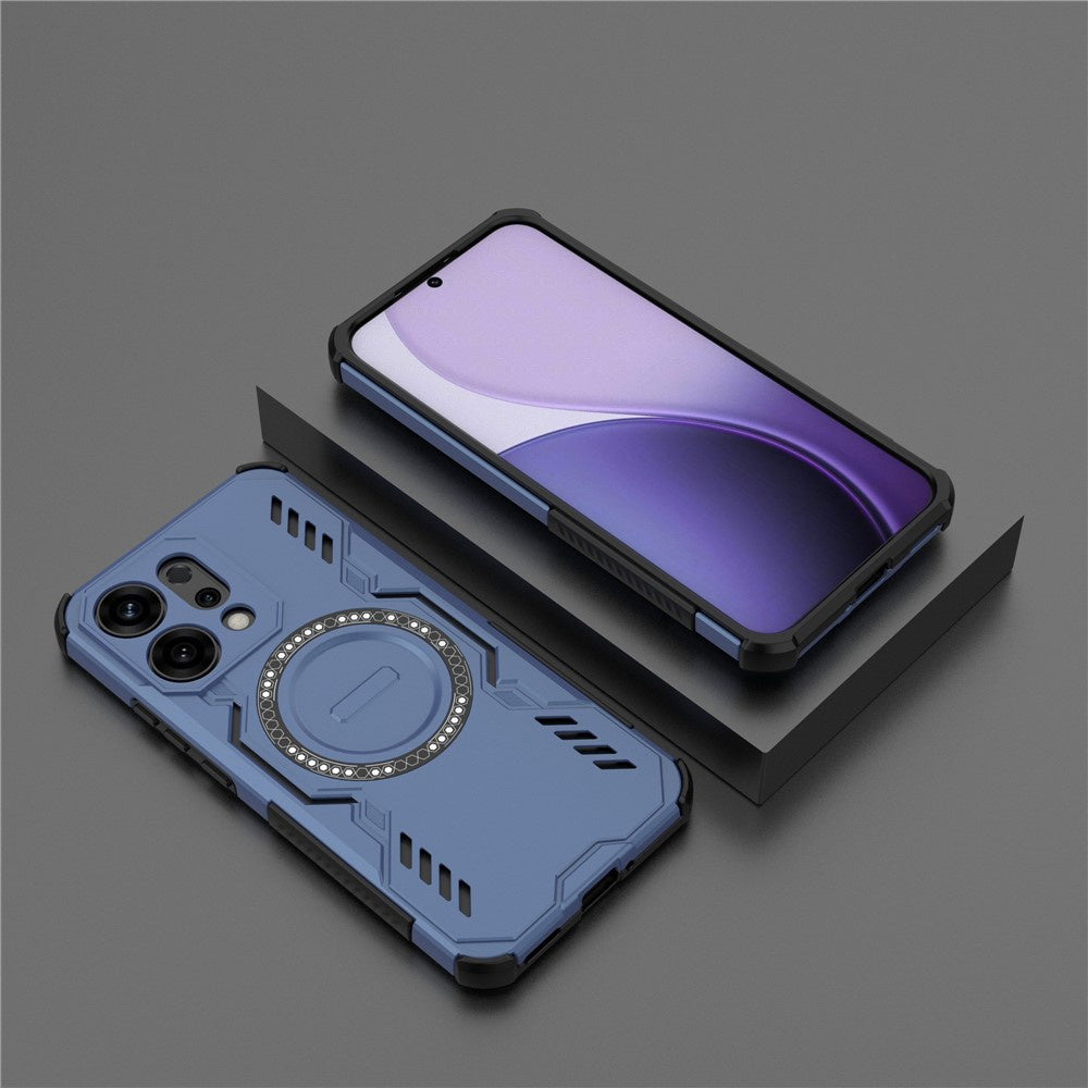 Калъф MagSafe за Oppo Reno14, Techsuit, ArmorMag, Син