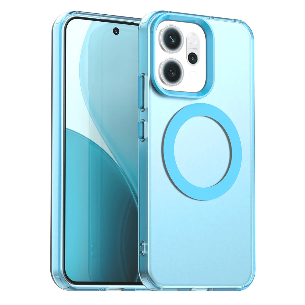 Калъф MagSafe за Oppo Reno14, Techsuit, CandyCase, Син