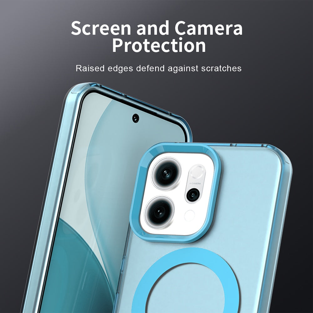 Калъф MagSafe за Oppo Reno14, Techsuit, CandyCase, Син