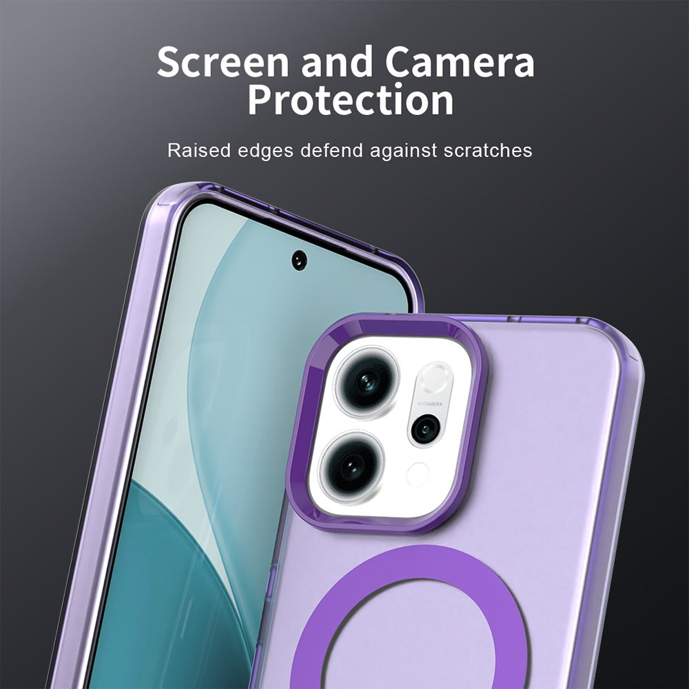 Калъф MagSafe за Oppo Reno14, Techsuit, CandyCase, Лилав