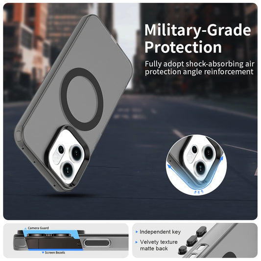 Калъф MagSafe за Oppo Reno14, Techsuit, CandyCase, Черен