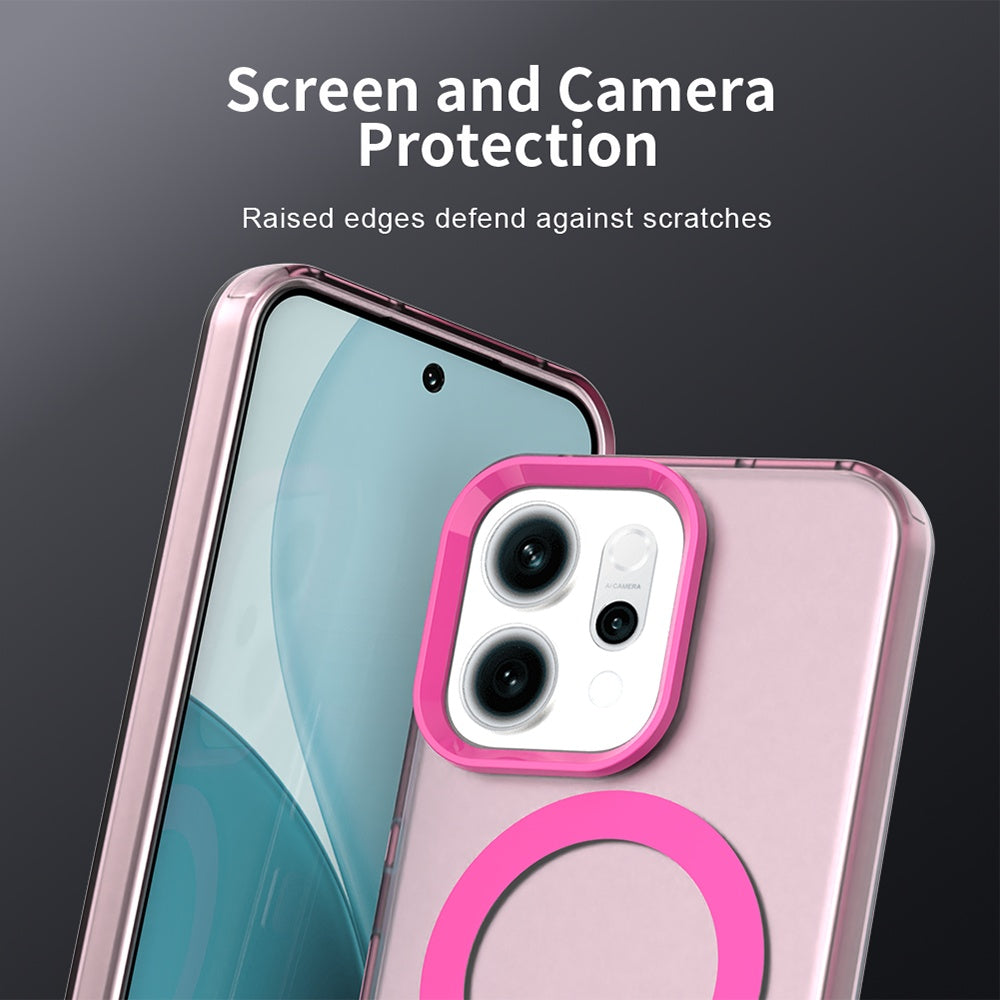 Калъф MagSafe за Oppo Reno14, Techsuit, CandyCase, Розов