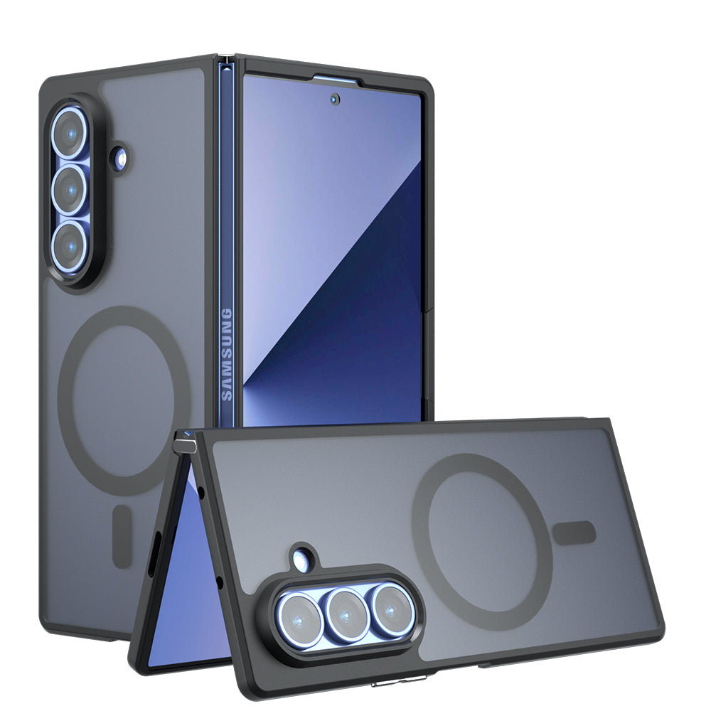 Калъф MagSafe за Samsung Galaxy Z Fold7 F966, Techsuit, PureFrost, Черен