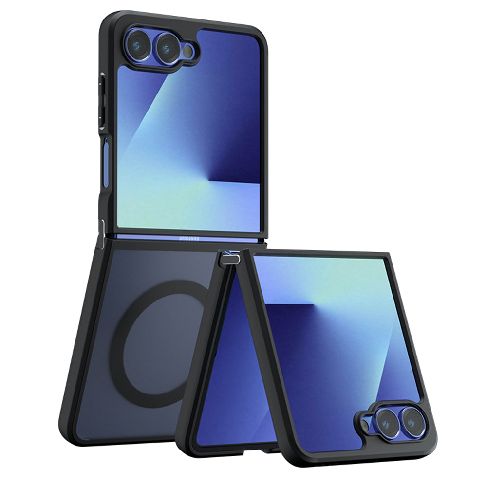 Калъф MagSafe за Samsung Galaxy Z Flip7 F766, Techsuit, PureFrost, Черен сатен