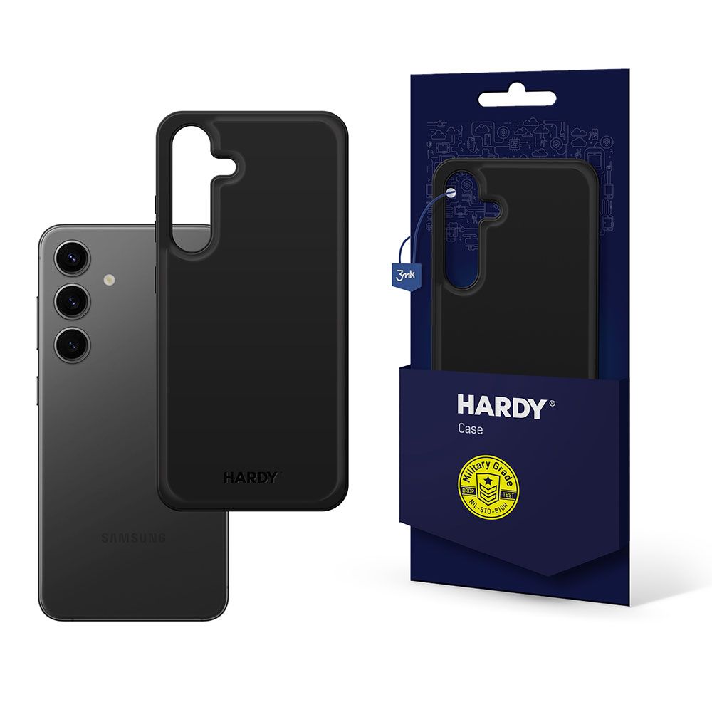 Калъф MagSafe за Samsung Galaxy S24 S921, 3MK, Hardy Silky Leather, Черен