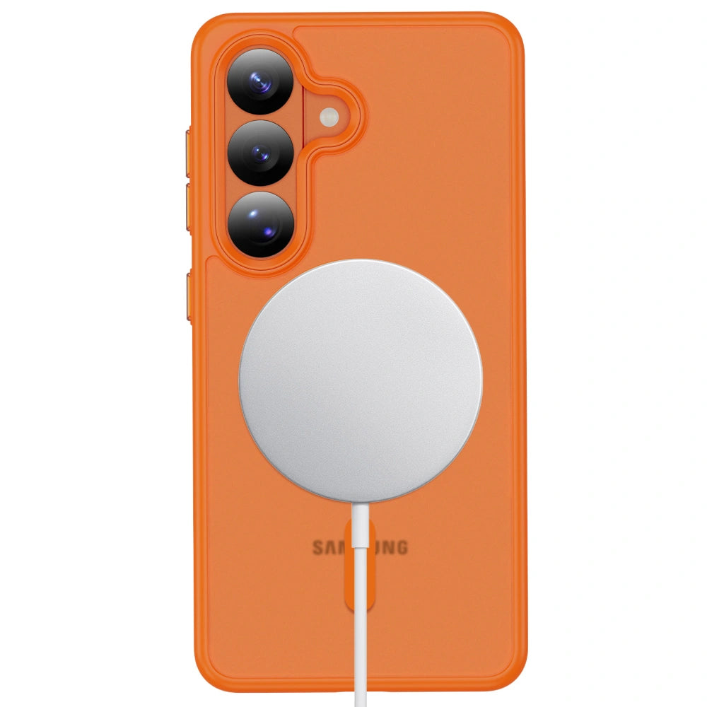 Калъф MagSafe за Samsung Galaxy S26 S942, Tech-Protect, Magmat, Матово оранжев