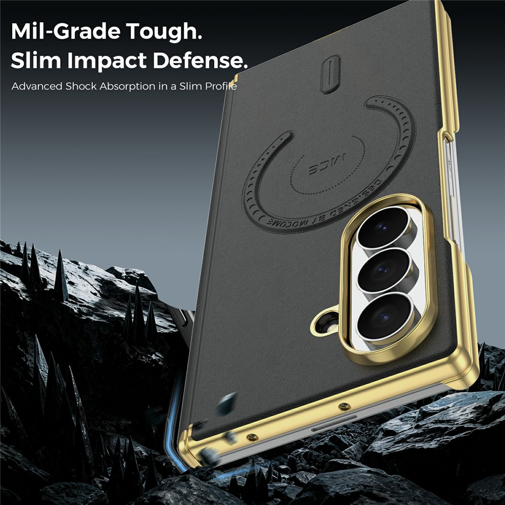 Калъф MagSafe за Samsung Galaxy Z Fold8 Ultra F976, OEM, електропланиран, черен