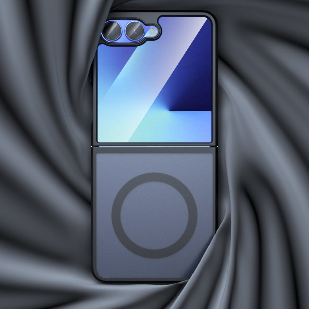 Калъф MagSafe за Samsung Galaxy Z Flip7 F766, Techsuit, PureFrost, Черен сатен