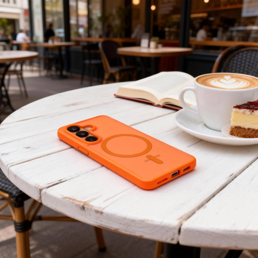 Калъф MagSafe за Samsung Galaxy S26 Ultra S948, Tech-Protect, Magmat, Матиран Оранжев