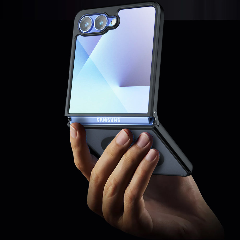 Калъф MagSafe за Samsung Galaxy Z Flip7 F766, Techsuit, PureFrost, Черен сатен