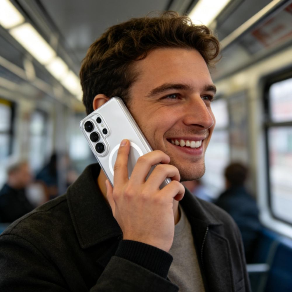 Калъф MagSafe за Samsung Galaxy S26 Ultra S948, Tech-Protect, MagSlim, Матов Прозрачен