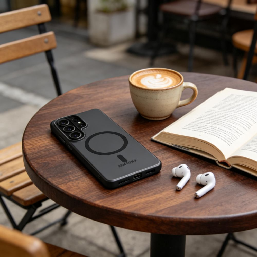 Калъф MagSafe за Samsung Galaxy S26 Ultra S948, Tech-Protect, MagSlim, Матово Черен