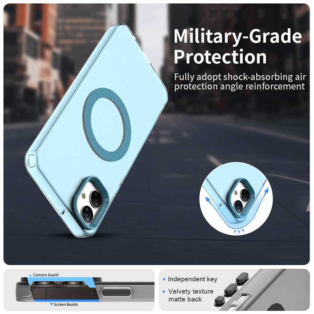 Калъф MagSafe за Samsung Galaxy A05 A055, Techsuit, CandyCase, Син