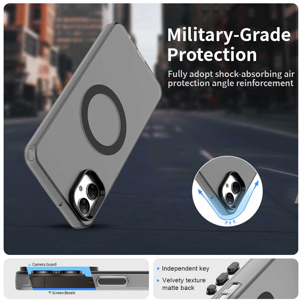 Калъф MagSafe за Samsung Galaxy A05 A055, Techsuit, CandyCase, Черен