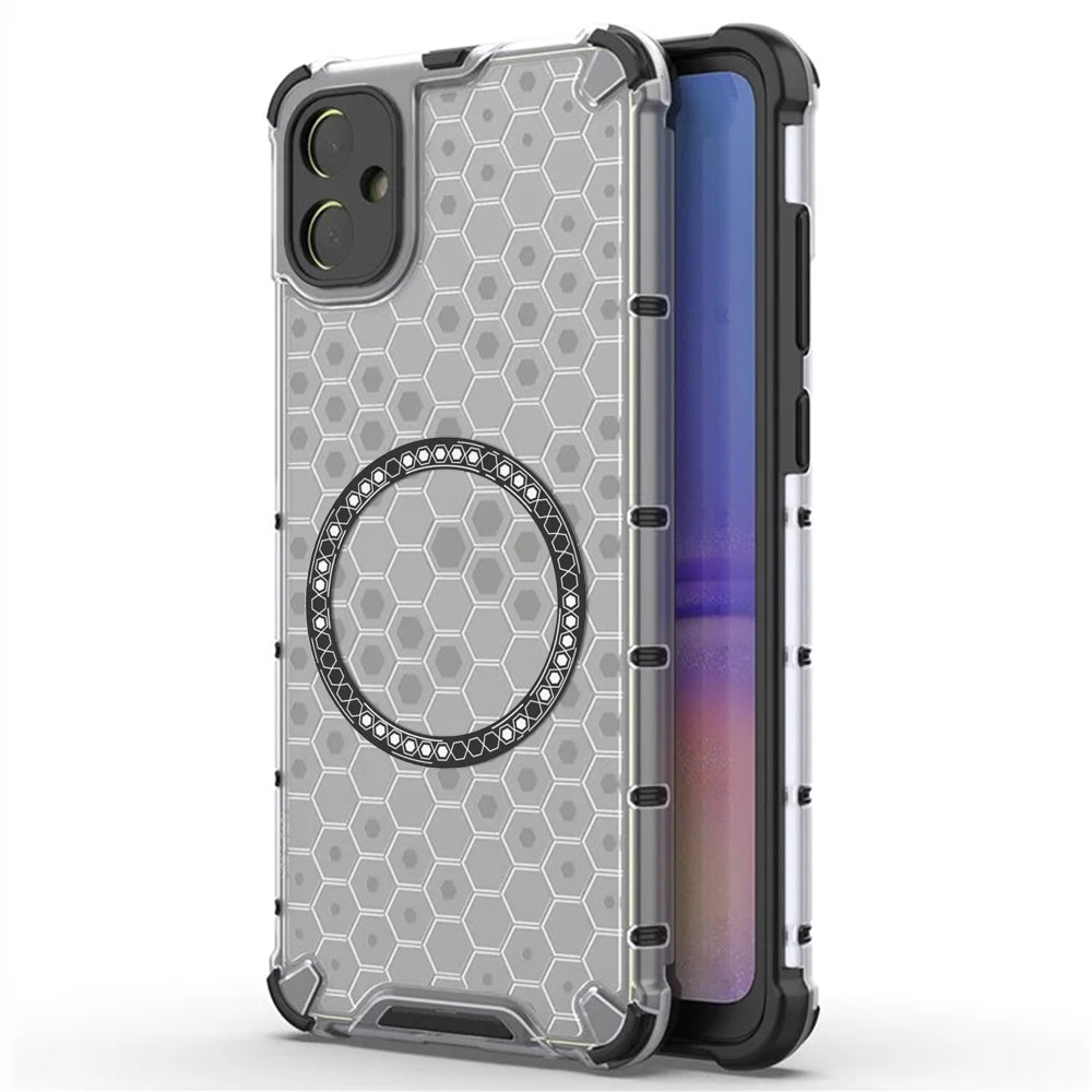Калъф MagSafe за Samsung Galaxy A05 A055, Techsuit, HoneyComb Shield, Бял