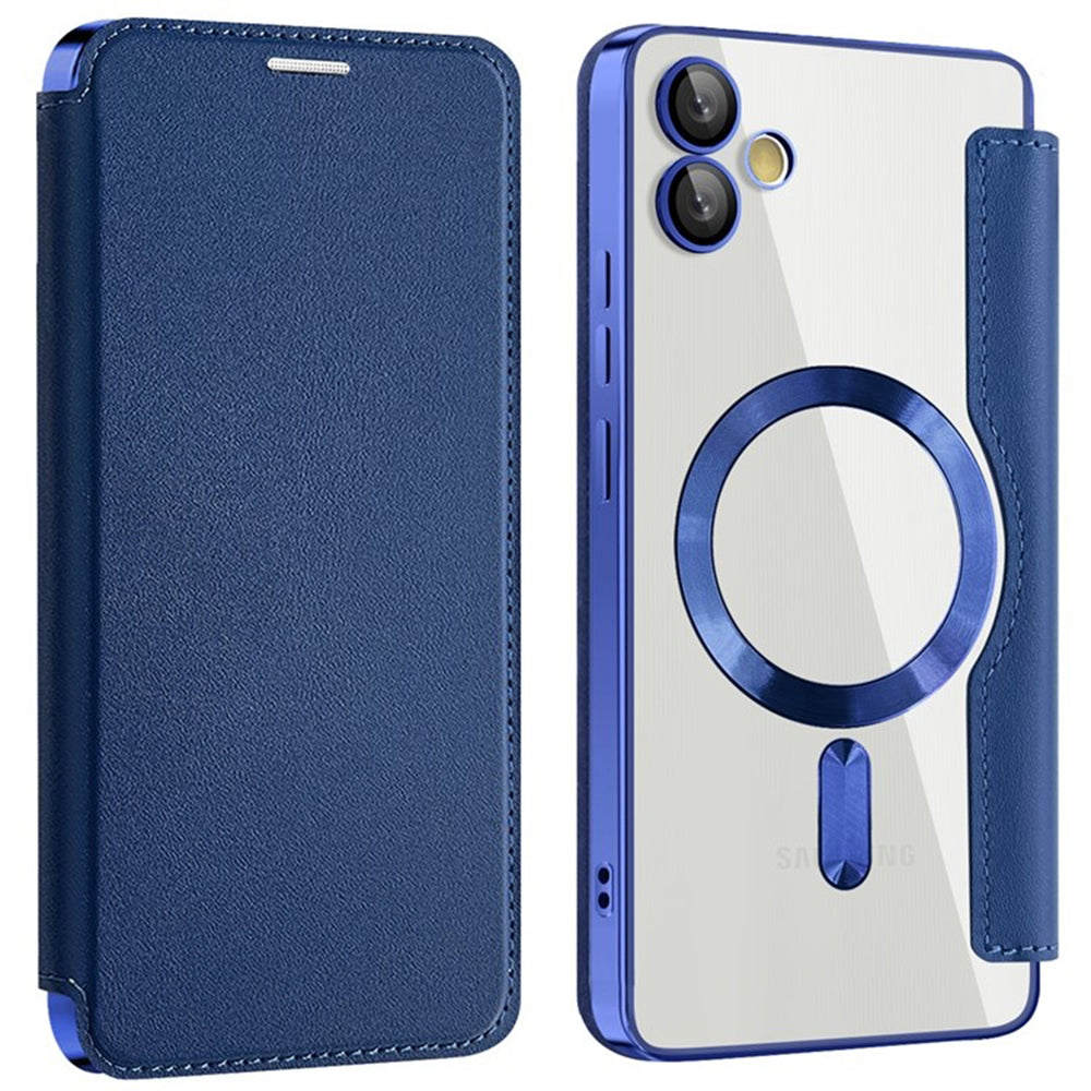 Калъф MagSafe за Samsung Galaxy A05 A055, Techsuit, SmartMag Book, Син