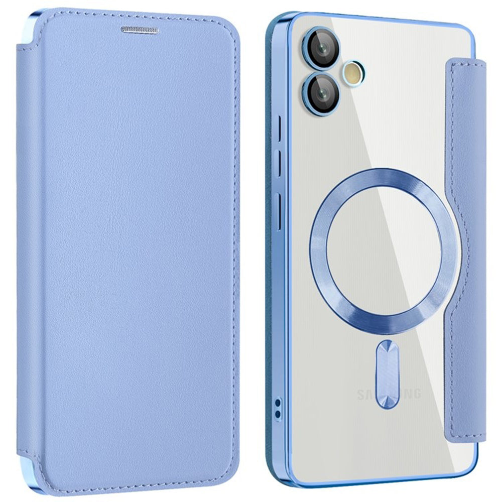 Калъф MagSafe за Samsung Galaxy A05 A055, Techsuit, SmartMag Book, Син